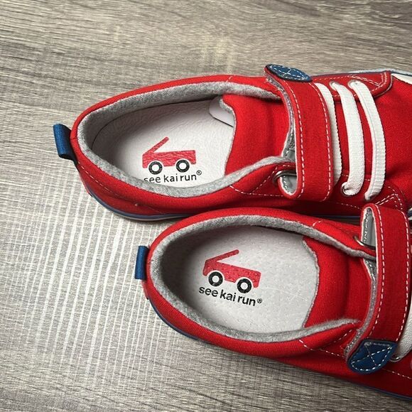 See Kai Run Stevie II Red/Blue Shoes - Picture 6 of 8